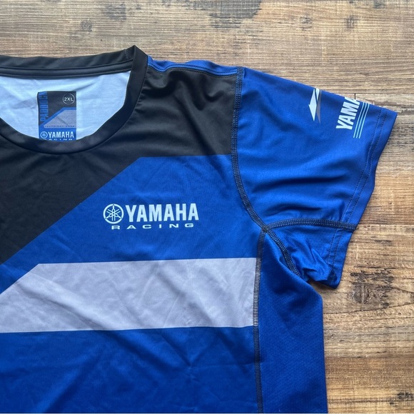 Yamaha Racing Womens Paddock Blue Dri-Fit Short Sleeve T-Shirt Size XL NWT - Picture 2 of 6